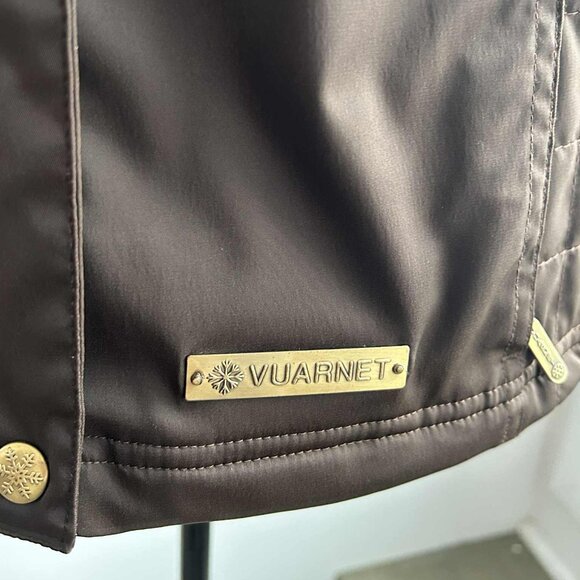 Vuarnet Rich Chocolate Quilted Technical Vest with Gold Hardware – US M - Picture 10 of 13